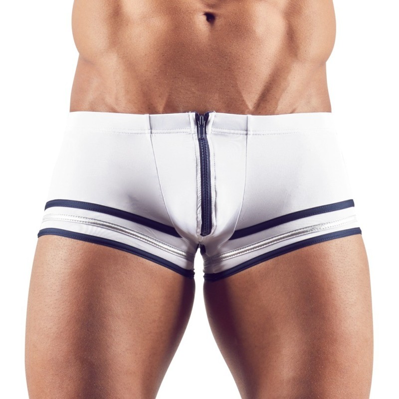 Taille M  -  Boxer BANDIS Blanc-Marine