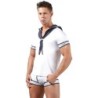Taille XL  -  Boxer BANDIS Blanc-Marine