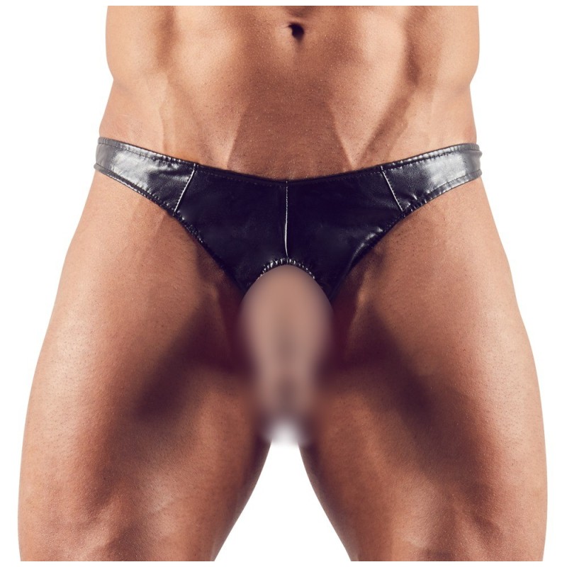 Taille S  -  String OPEN PUSH Noir