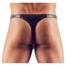 Taille L  -  String OPEN PUSH Noir