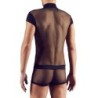 Taille XL  -  Body sexy PLAYSUIT Noir