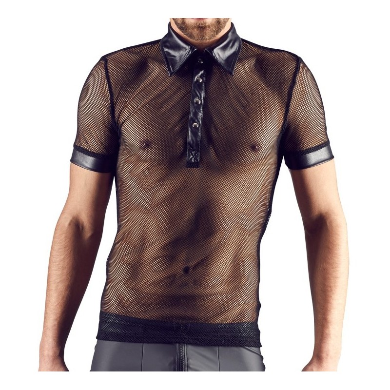 Taille L  -  T-shirt sexy NET MEN Noir