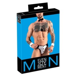 Taille L  -  Ensemble Jock NESTOR SEXY Blanc
