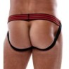 Taille XXL  -  Jockstrap Rulio Noir-Rouge