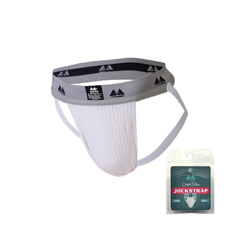 Taille M  -  Jockstrap Original Waist 2 Band Blanc