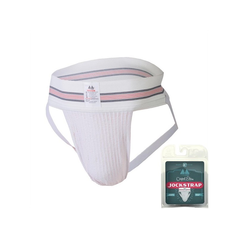 Taille XL  -  Jockstrap Original Waist 3 Band Blanc
