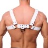 Harnais en cuir Snap Blanc