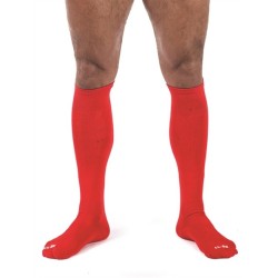 Taille 38-41  -  Chaussettes hautes Foot Socks Rouge