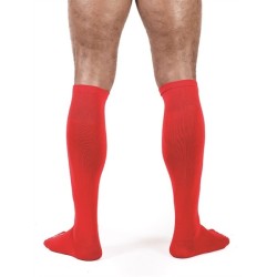 Taille 38-41  -  Chaussettes hautes Foot Socks Rouge