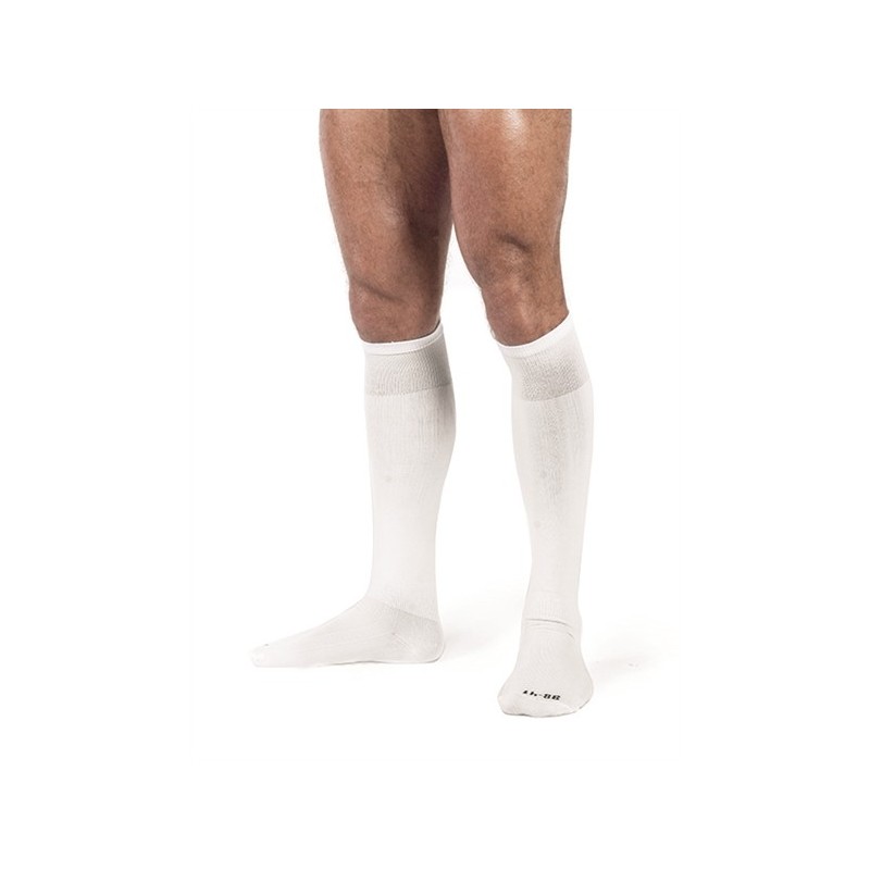 Taille 42-46  -  Chaussettes hautes Foot Socks Blanc