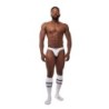 Taille S  -  Lot de 3 Jockstraps Mister B TORONTO Blanc-Noir-Rouge