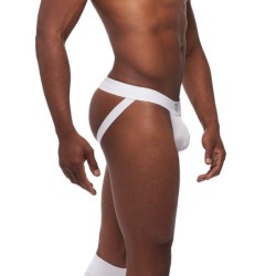 Taille M  -  Lot de 3 Jockstraps Mister B TORONTO Blanc-Noir-Rouge
