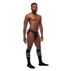 Taille L  -  Lot de 3 Jockstraps Mister B TORONTO Blanc-Noir-Rouge