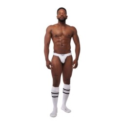 Taille XL  -  Lot de 3 Jockstraps Mister B TORONTO Blanc-Noir-Rouge