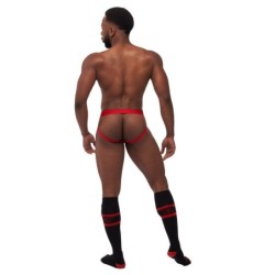 Taille XL  -  Lot de 3 Jockstraps Mister B TORONTO Blanc-Noir-Rouge