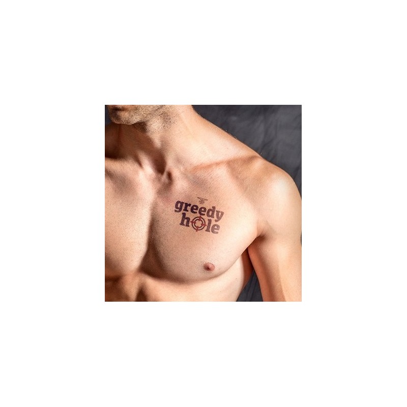 Tatouage éphémère GREEDY HOLE 10 x 10cm