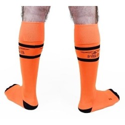Taille 43-46  -  Chaussettes hautes Urban Football Socks Orange Neon