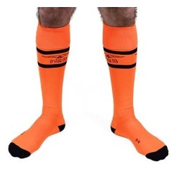 Taille 43-46  -  Chaussettes hautes Urban Football Socks Orange Neon