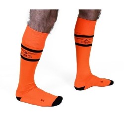 Taille 43-46  -  Chaussettes hautes Urban Football Socks Orange Neon