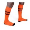Taille 43-46  -  Chaussettes hautes Urban Football Socks Orange Neon