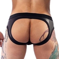 Taille M  -  Jockstrap en néoprène Jock Brief Mr B Noir