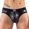 Taille XXL  -  Jockstrap en néoprène Jock Brief Mr B Noir
