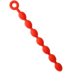 Boules anales Stretch Eggs S 43 x 4 cm Rouges