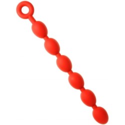 Boules anales Stretch Eggs M 45 x 5 cm Rouges