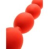 Boules anales en silicone STRETCH EGGS L 47 x 6 cm Rouges